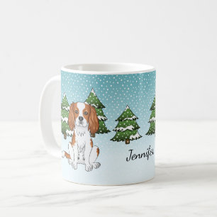 Caneca De Café Blenheim Cavalier King Charles Spaniel Em Inverno