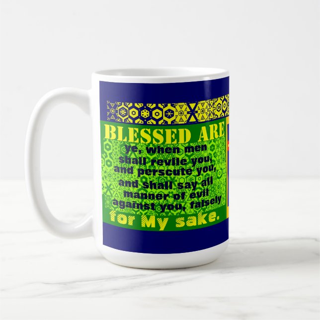 Caneca De Café "Blessed é YE " (Esquerda)