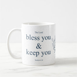 Caneca De Café Blessed Floral Christian Wall Art