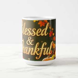 Caneca De Café Blessed & Grateful Mug - Inspirational