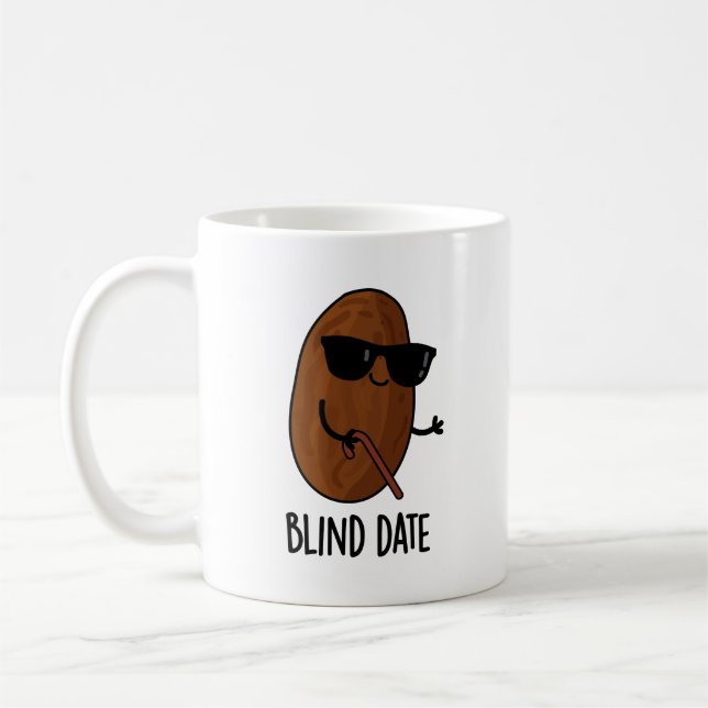 Caneca De Café Blind Date Engraçado Fruta (Esquerda)