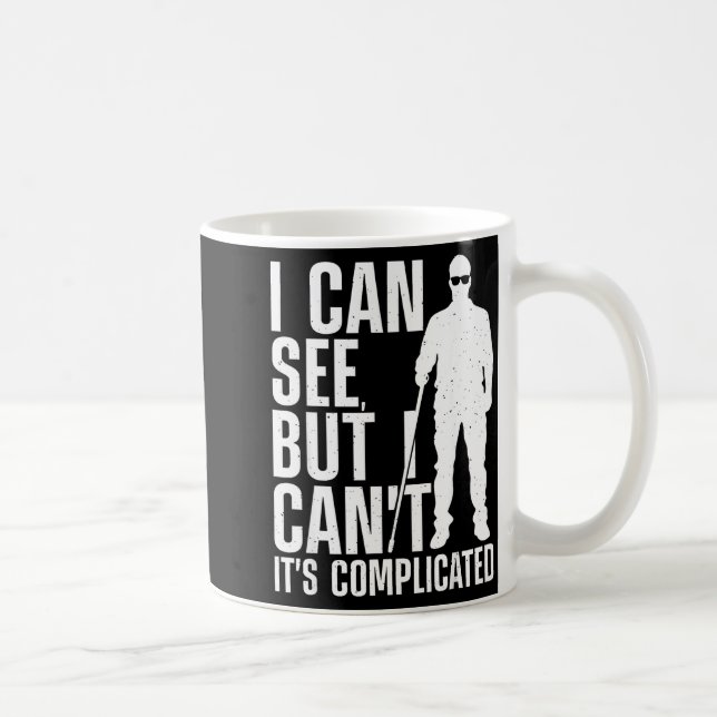 Caneca De Café Blind Person Art For Men Women Blind People Sight  (Direita)