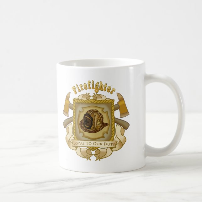 Caneca De Café Blindagem real FireFighter Mug (Direita)