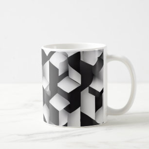 Caneca De Café Blisas Geométricas - Mug Texturizado 3D
