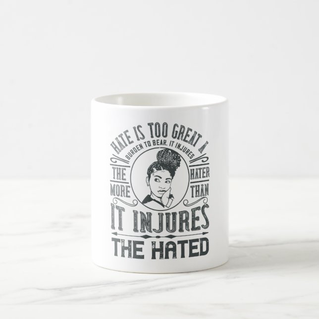 Caneca De Café BLM - O ódio é excelente fardo demais para suporta (Centro)