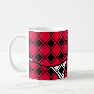 Caneca De Café Blob Harlequin rosa