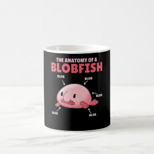 Caneca De Café Blobfish Afirma Anatomia De Blobfish