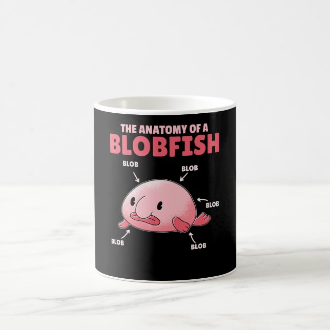 Caneca De Café Blobfish Afirma Anatomia De Blobfish (Centro)
