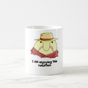 Caneca De Café Blobfish em férias