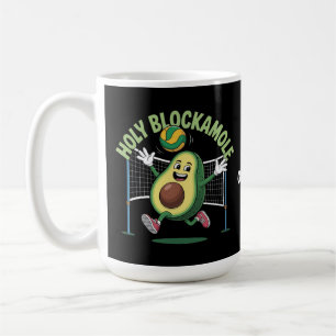 Caneca De Café Blockamole - Brincadeira Engraçada Jogada de Volei