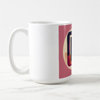 Caneca De Café Blocky Monospaced Letter P – Flat Vector Lettermar