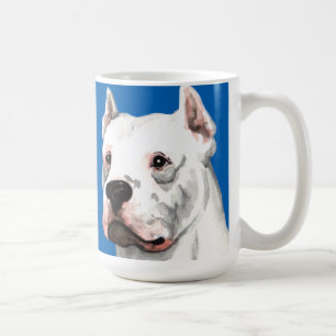 Caneca De Café Bloco da cor de Dogo Argentino