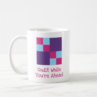 Caneca De Café Bloco de Colcha Double Four Patch com Bordado de 3