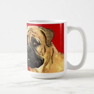 Caneca De Café Bloco de Cor do Bullmastiff