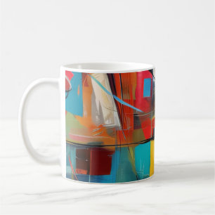 Caneca De Café Bloco de Cores Jazz