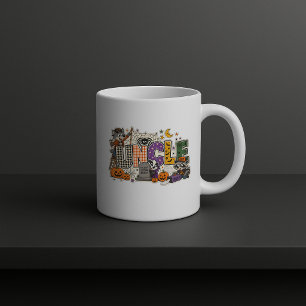 Caneca De Café Bloco de Letras de Tio Divertido