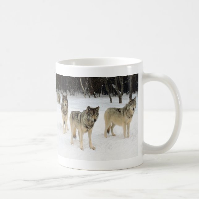 Caneca De Café Bloco de lobo (Direita)