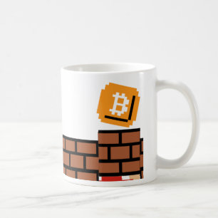 Caneca De Café Bloco super de Bitcoin (caneca)