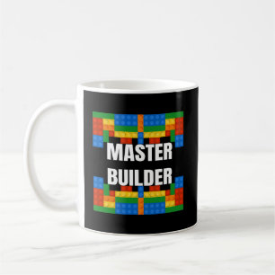 Caneca De Café Blocos componentes do Master Builder Brick Builds