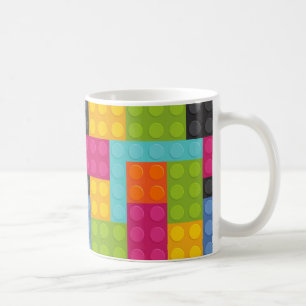 Caneca De Café blocos de construção rosa