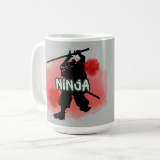 Caneca De Café Blood Moon Ninja