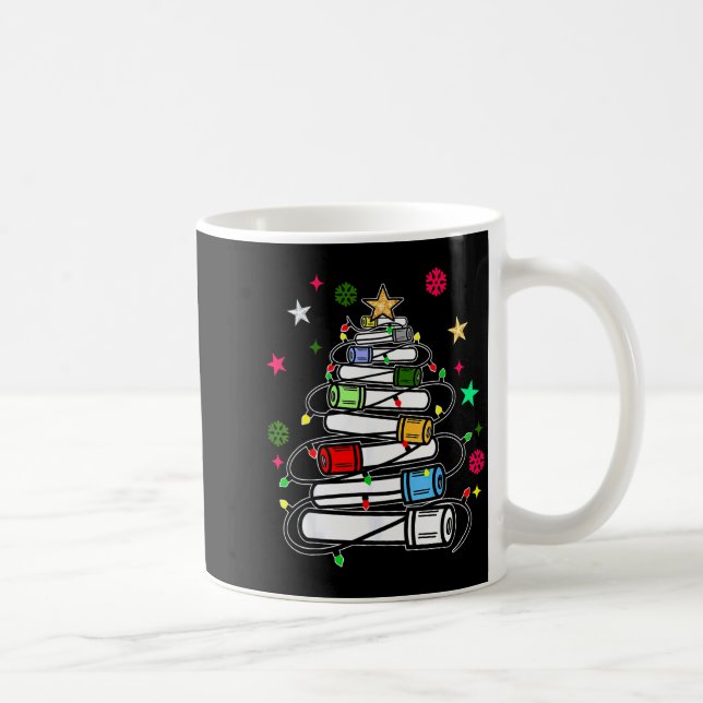 Caneca De Café Blood Tube Christmas Tree Phlebotomist Tech Phleb  (Direita)