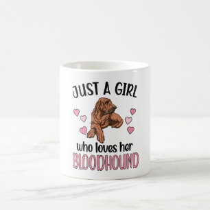 Caneca De Café Bloodhound Girl Dog Dover Dog Proprietário de San