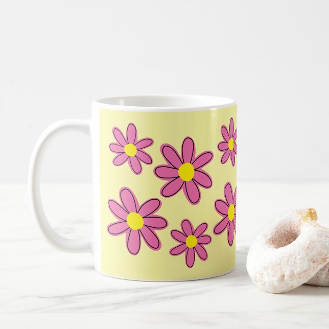 Caneca De Café Bloom Baby Bloom Chá de fraldas (Com Donut)