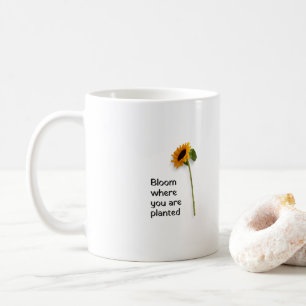 Caneca De Café Bloom onde você está plantado