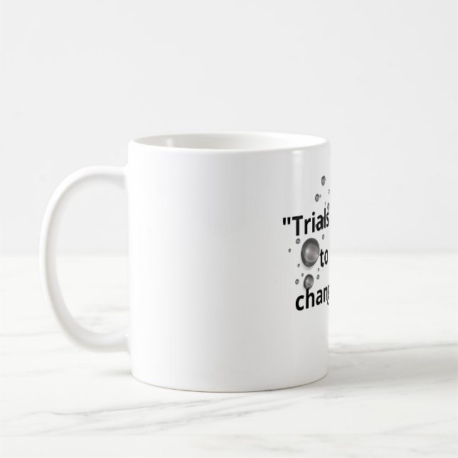 Caneca De Café Bloom Through Trials – Strength from the Cracks (Esquerda)