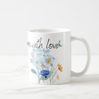 Caneca De Café Blooming Love: Oil Painting Floral Mug - Everythin