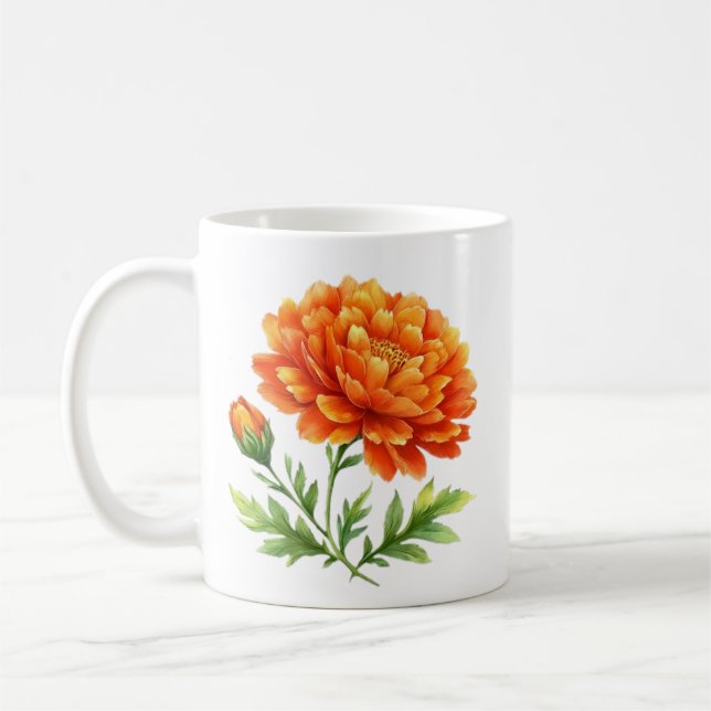 Caneca De Café Blooms Laranja Groovy  (Esquerda)