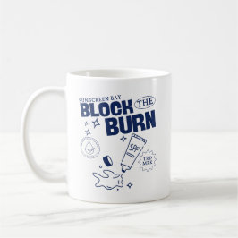 Caneca De Café Bloqueador solar bay bloqueia a queimadura