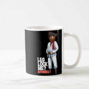 Caneca De Café Bloqueios de Perna de Jiu Jitsu Brasileiro