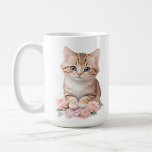 Caneca De Café Blossomas de Felina Quadrados Quadrados