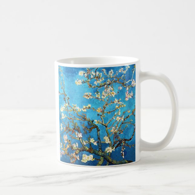 Caneca De Café Blossoming Almond Tree Van Gogh Fine Art (Direita)