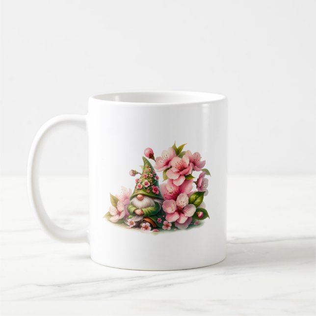Caneca De Café Blossomo Watercolor Gnomo (Esquerda)