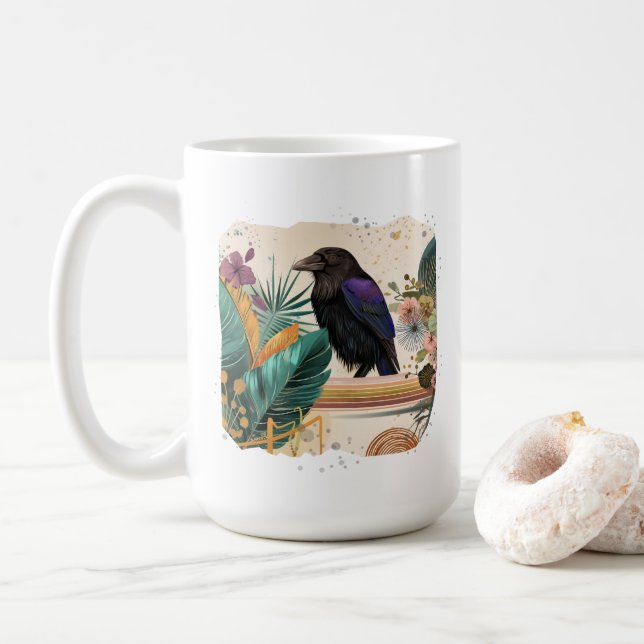 Caneca De Café BlossomRaven im Dschungel (Com Donut)