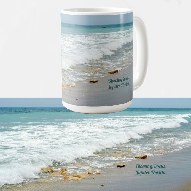 Caneca De Café Blowks Surf Júpiter Flórida (Criador carregado)
