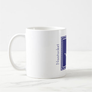 Caneca De Café Blue and White Nantucket Love Mug