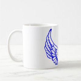 Caneca De Café Blue Angel Wings Mug.