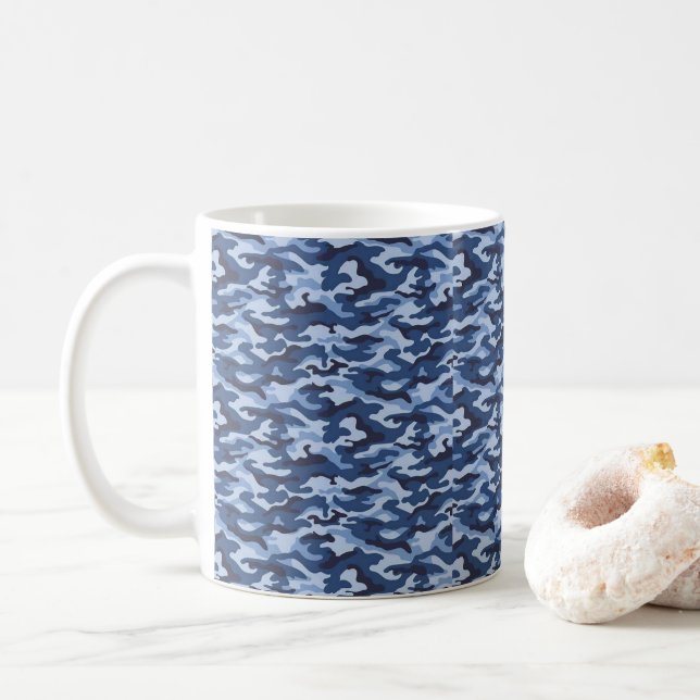 Caneca De Café Blue Army Mug (Com Donut)