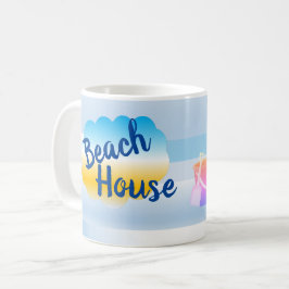Caneca De Café Blue Beach House Mug