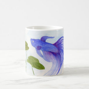 Caneca De Café Blue Betta Fish