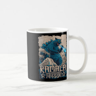 Caneca De Café Blue Cats Wave Para Kamala Harris Art Kaij