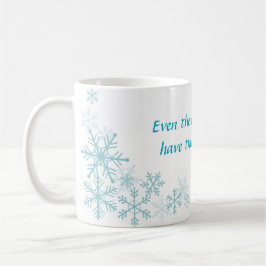 Caneca De Café Blue Christmas Winter Mug