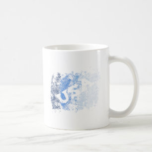 Caneca De Café Blue Crystals USA
