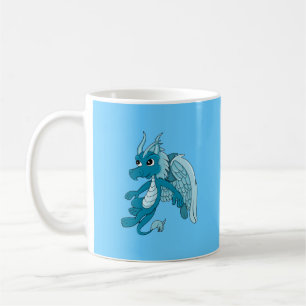 Caneca De Café Blue Dragon Cartoon Coffee Mug