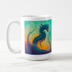 Caneca De Café Blue Dragon Classic Mug, 15 oz