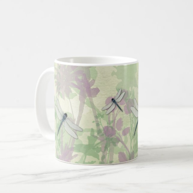 Caneca De Café Blue Dragonflies Mug (Frente Esquerda)